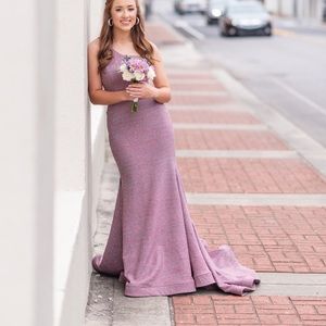 Jovani size 0 Mauve color prom dress